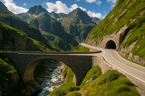 Swiss Mountain Pass